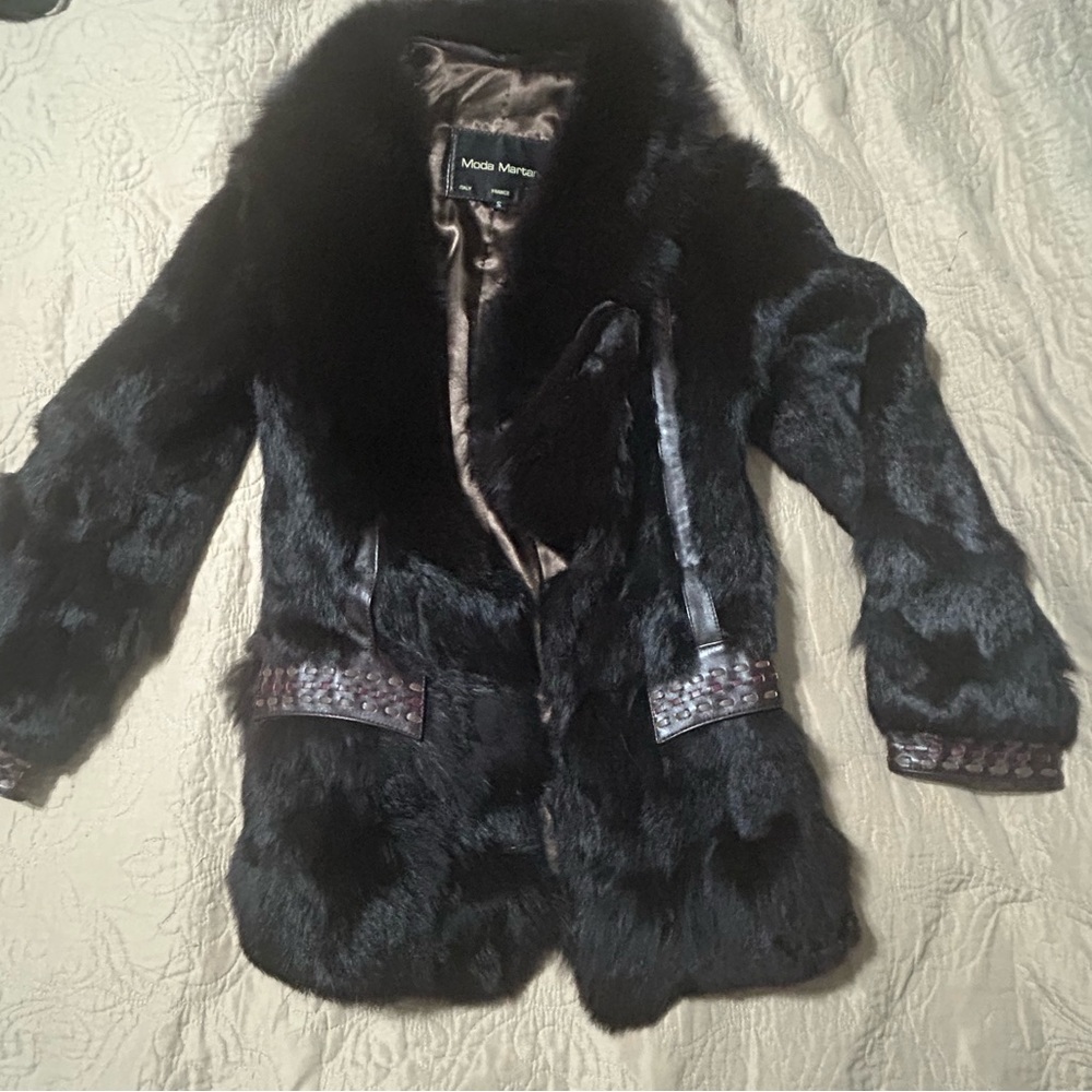 Dark Genuine Fur Teddy Jacket